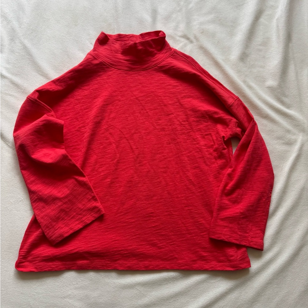 Lilla P mock neck long sleeve top